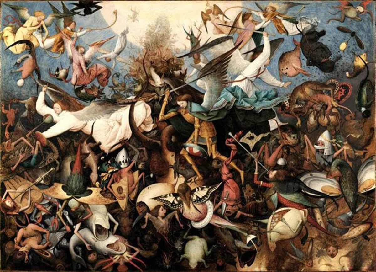 high quality wall art fine art oil painitng handpainted on canvas"the fall of the rebel angels" stunningoilpainting.com