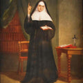 High quality wall art fine art oil painitng handpainted on canvas"venerable mary of the incarnation " stunningoilpainting.com