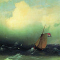 High quality wall art fine art oil painitng handpainted on canvas"Storm at Sea" stunningoilpainting.com