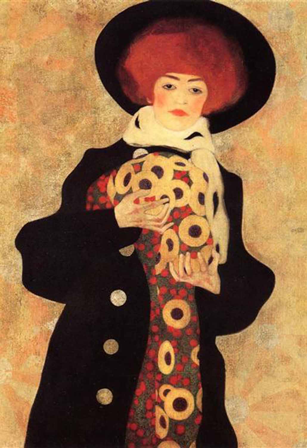 high quality wall art fine art oil painitng handpainted on canvas ”Woman with Black Hat” stunningoilpainting.com