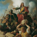 High quality wall art fine art oil painitng handpainted on canvas" Vienna Defends Turks " stunningoilpainting.com