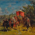 high quality wall art fine art oil painitng handpainted on canvas”Arab Caravan” stunningoilpainting.com