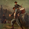 High quality wall art fine art oil painitng handpainted on canvas”The injured drummer boy” stunningoilpainting.com