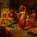 High quality wall art fine art oil painitng handpainted on canvas “Harem entertainment” stunningoilpainting.com