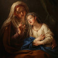 High quality wall art fine art oil painitng handpainted on canvas “The Education of the Virgin Mary” stunningoilpainting.com
