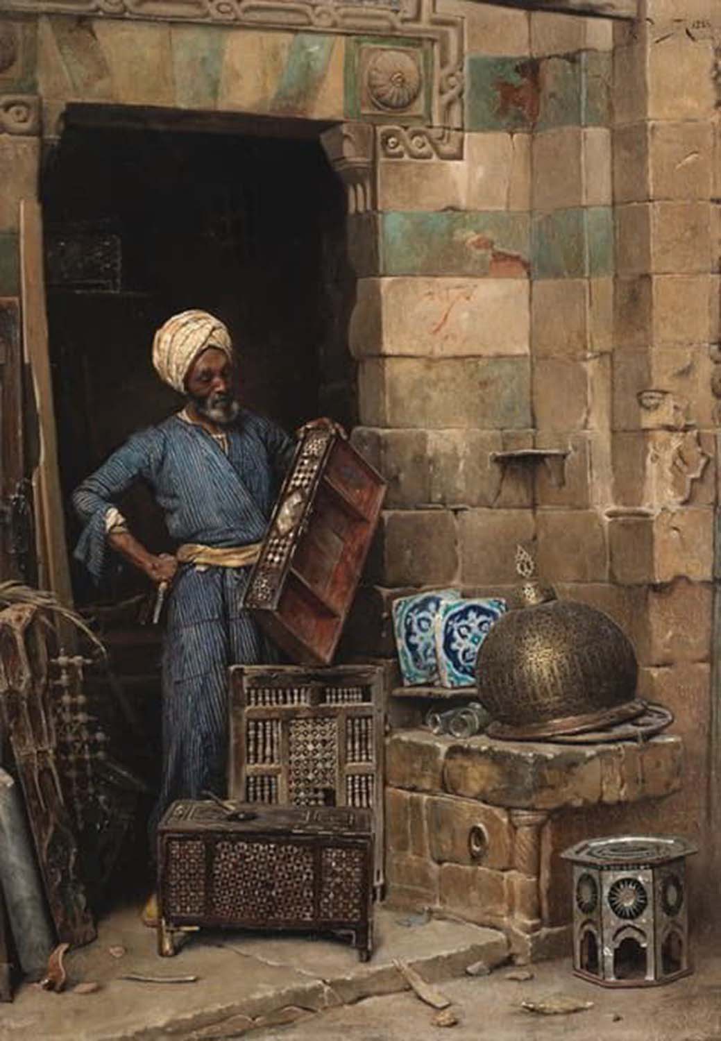 High quality wall art fine art oil painitng handpainted on canvas ”The Woodworker” stunningoilpainting.com