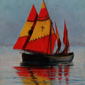 High quality wall art fine art oil painitng handpainted on canvas ”Boat on the Sea” stunningoilpainting.com