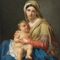 High quality wall art fine art oil painitng handpainted on canvas ”Madonna And Child” stunningoilpainting.com