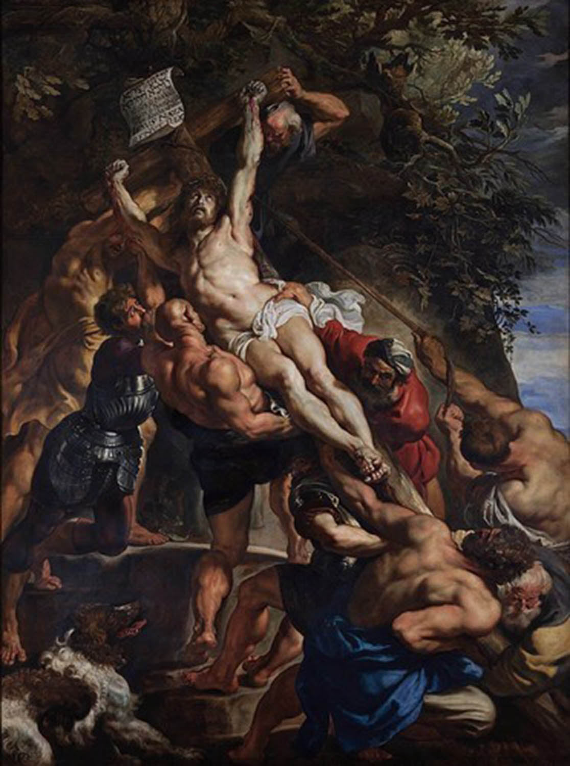 High quality wall art fine art oil painitng handpainted on canvas ”The Raising of the Cross” stunningoilpainting.com