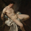 High quality wall art fine art oil painitng handpainted on canvas ”Seated male nude” stunningoilpainting.com