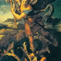 high quality wall art fine art oil painitng handpainted on canvas "saint michael" stunningoilpainting.com
