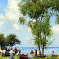High quality wall art fine art oil painitng handpainted on canvas "A Thousand Islands, St. Lawrence River" stunningoilpainting.com