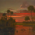 High quality wall art fine art oil painitng handpainted on canvas ”The Great Florida Sunset” stunningoilpainting.com