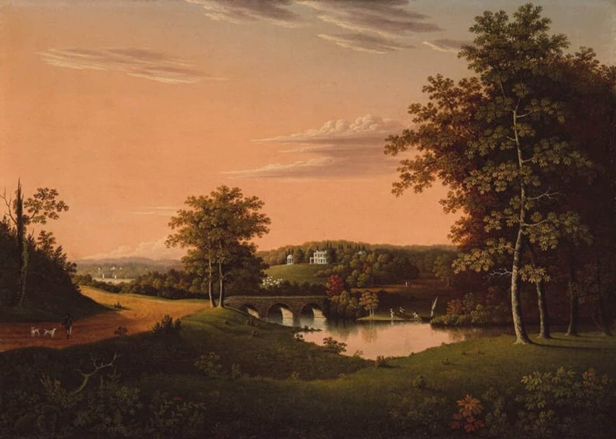 High quality wall art fine art oil painitng handpainted on canvas" the Estate of Joseph Napoleon Bonaparte" stunningoilpainting.com