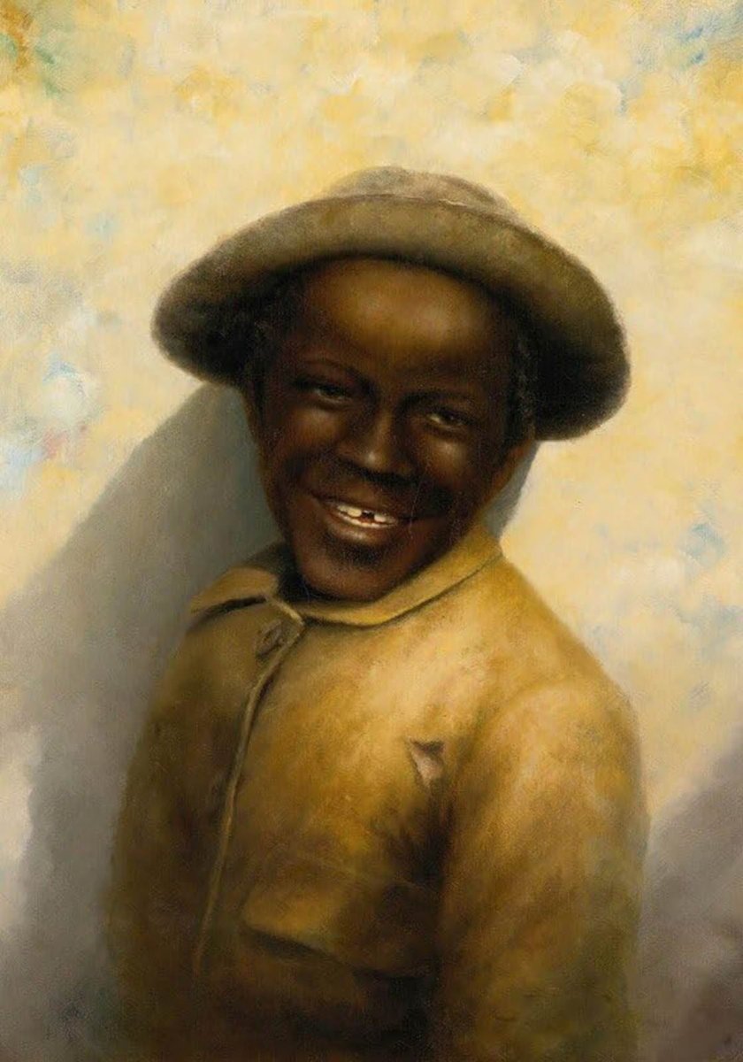 High quality wall art fine art oil painitng handpainted on canvas"Smiling Boy" stunningoilpainting.com