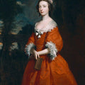 High quality wall art oil painitng handpainted on canvas "Miss Hamilton" stunningoilpainting.com