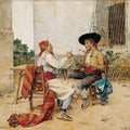 High quality wall art oil painitng handpainted on canvas " two men“ stunningoilpainting.com