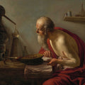High quality wall art oil painitng handpainted on canvas "An old alchemist in his study“ stunningoilpainting.com
