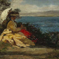 High quality wall art oil painitng handpainted on canvas "The woman under the umbrella“ stunningoilpainting.com