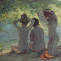 High quality wall art oil painitng handpainted on canvas "Bathers“ stunningoilpainting.com