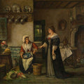High quality wall art oil painitng handpainted on canvas "Kitchen“ stunningoilpainting.com