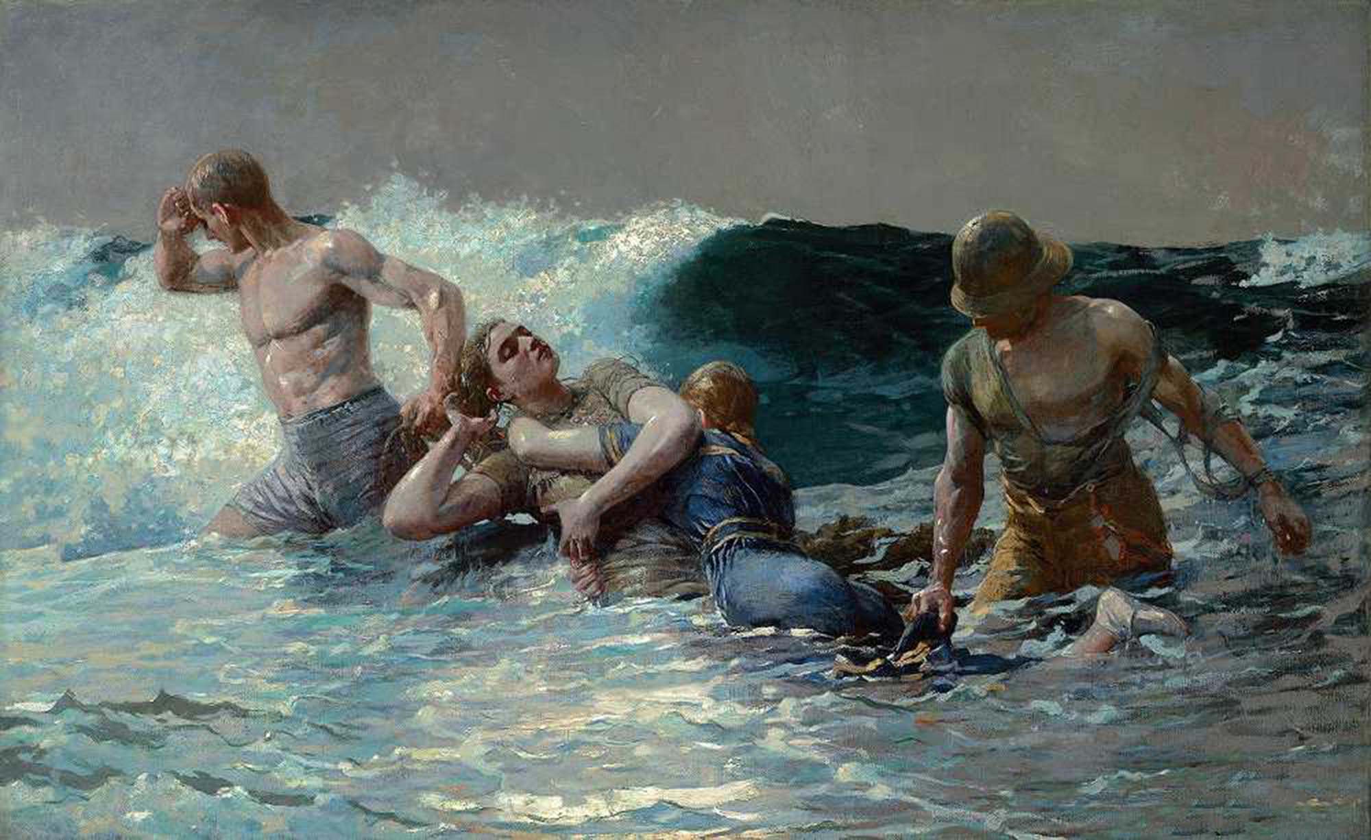High quality wall art oil painitng handpainted on canvas "Undertow“ stunningoilpainting.com