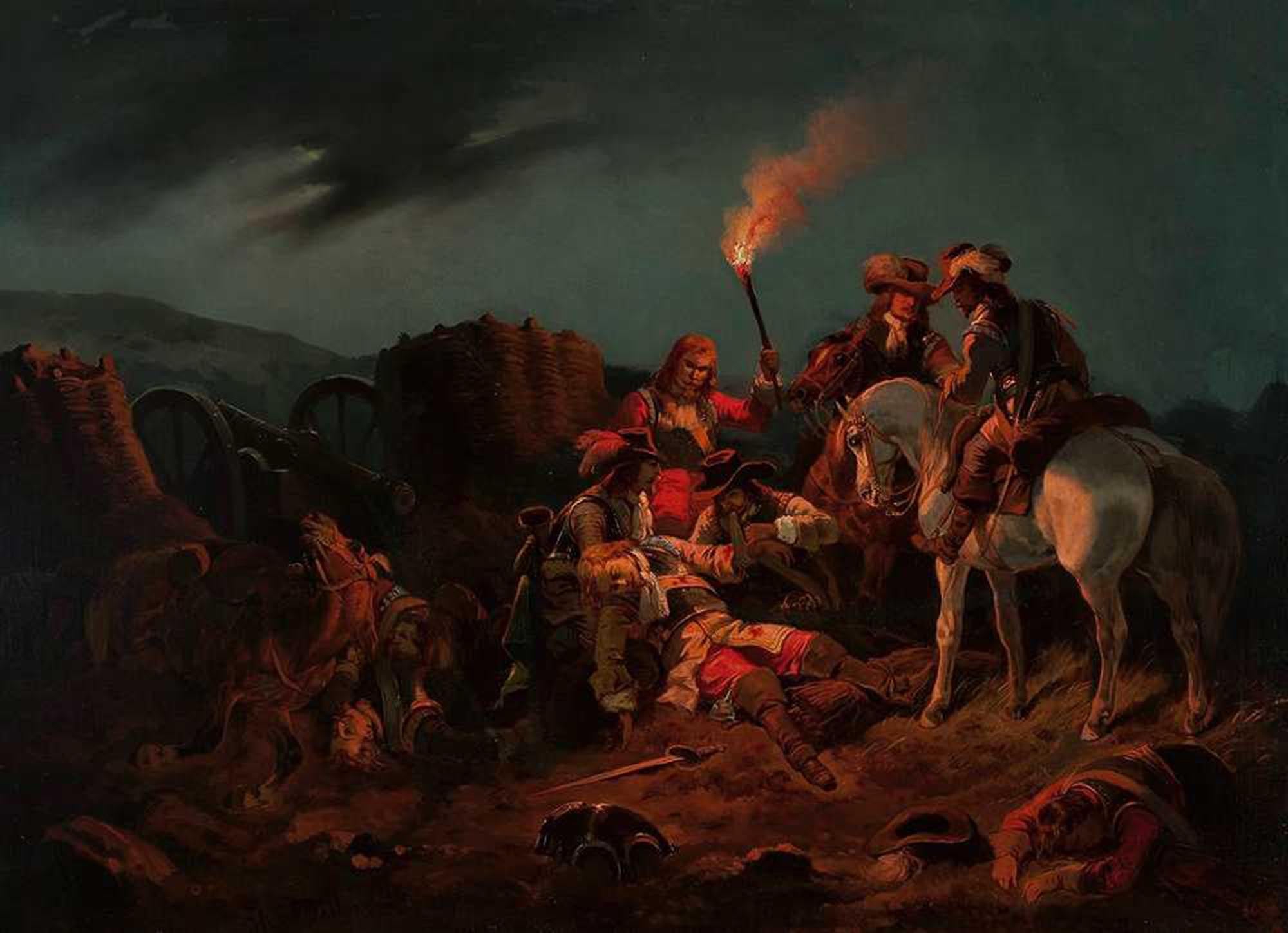 High quality wall art oil painitng handpainted on canvas "After the battle“ stunningoilpainting.com