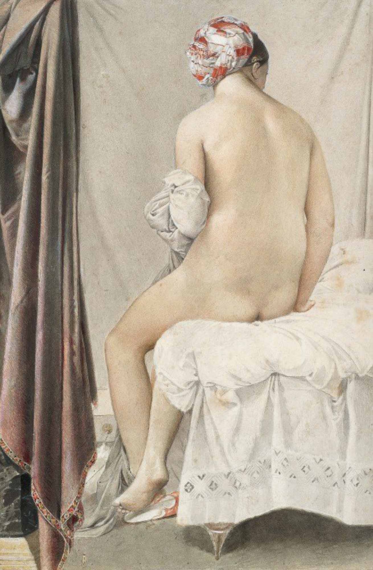 High quality wall art oil painitng handpainted on canvas "The Bather“ stunningoilpainting.com