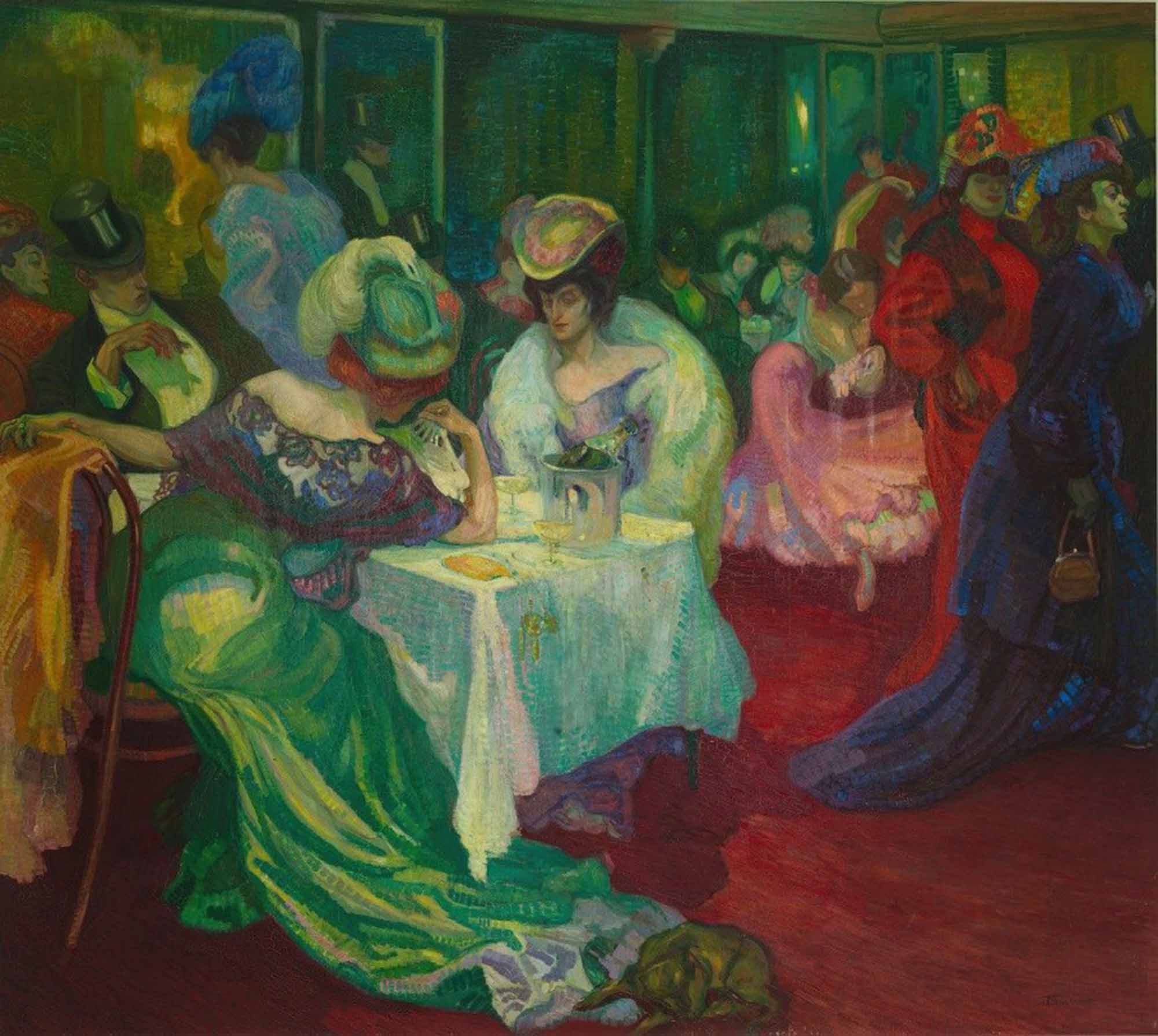 High quality wall art oil painitng handpainted on canvas "Night Café“ stunningoilpainting.com