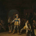 High quality wall art oil painitng handpainted on canvas "Soldiers in a Guardroom“ stunningoilpainting.com