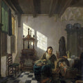 High quality wall art oil painitng handpainted on canvas "The Housewife“ stunningoilpainting.com