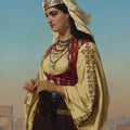 High quality wall art oil painitng handpainted on canvas "Greek beauty“ stunningoilpainting.com