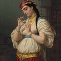 High quality wall art oil painitng handpainted on canvas "Beauty, a young Egyptian“ stunningoilpainting.com