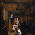 High quality wall art oil painitng handpainted on canvas "Hunters in an Inn“ stunningoilpainting.com