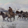 High quality wall art oil painitng handpainted on canvas " The return from the Marke“ stunningoilpainting.com