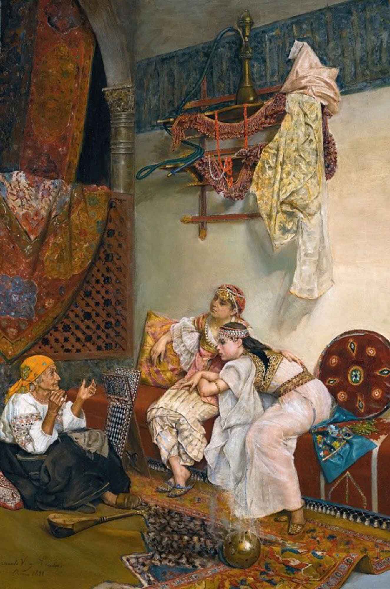 High quality wall art oil painitng handpainted on canvas "The Storyteller“ stunningoilpainting.com