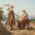 High quality wall art oil painitng handpainted on canvas " countrywomen“ stunningoilpainting.com