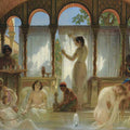 High quality wall art oil painitng handpainted on canvas "The Harem Bath“ stunningoilpainting.com
