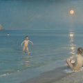 High quality wall art oil painitng handpainted on canvas "The boys taking a bath“ stunningoilpainting.com