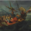 High quality wall art fine art oil painitng handpainted on canvas" Christ on the sea of Galilee" stunningoilpainting.com