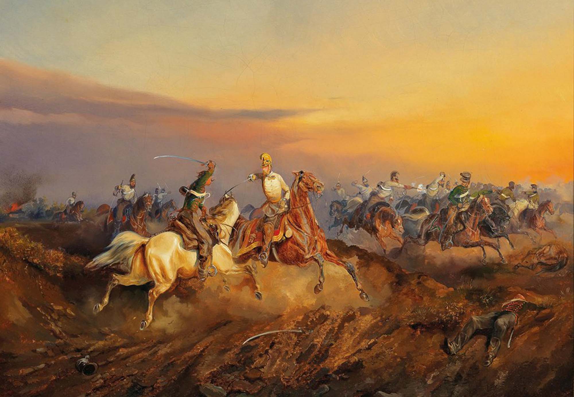 High quality wall art oil painitng handpainted on canvas "Hungarian Revolution“ stunningoilpainting.com