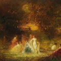 High quality wall art oil painitng handpainted on canvas "Women Bathing“ stunningoilpainting.com