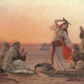 High quality wall art oil painitng handpainted on canvas "A Dance At Sunset" stunningoilpainting.com
