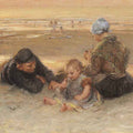 High quality wall art oil painitng handpainted on canvas "a happy family“ stunningoilpainting.com