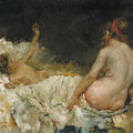 High quality wall art oil painitng handpainted on canvas "two naked women“ stunningoilpainting.com
