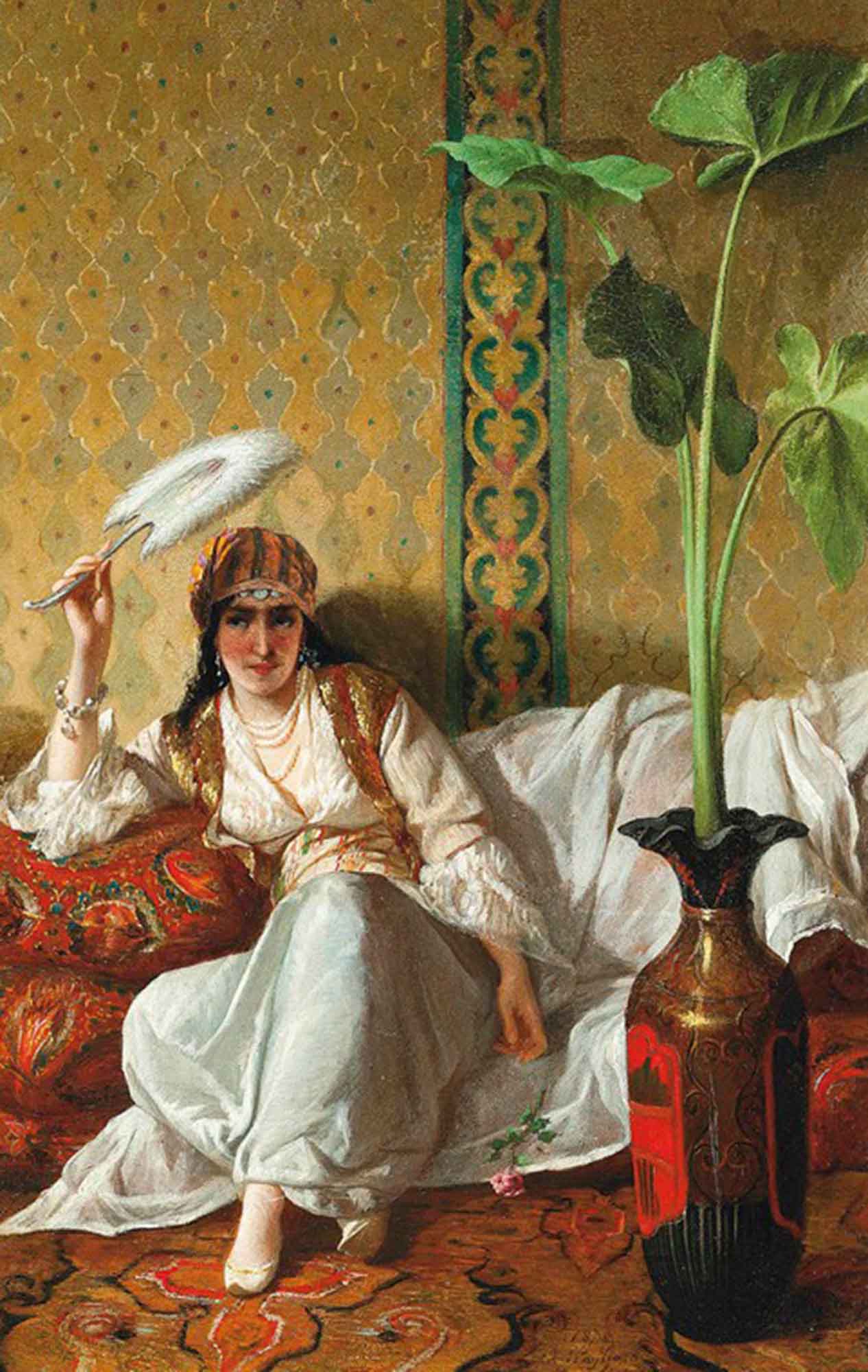 High quality wall art oil painitng handpainted on canvas "A harem beauty“ stunningoilpainting.com