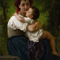 High quality wall art oil painitng handpainted on canvas " little hug“ stunningoilpainting.com