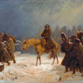 High quality wall art oil painitng handpainted on canvas "Napoleons Retreat From Russia“ stunningoilpainting.com