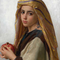 High quality wall art oil painitng handpainted on canvas "The girl holding a pomegranate“ stunningoilpainting.com