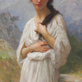 High quality wall art oil painitng handpainted on canvas "waiting“ stunningoilpainting.com